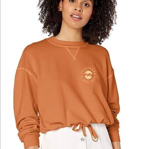Billabong Cropped Brown Sweatshirt